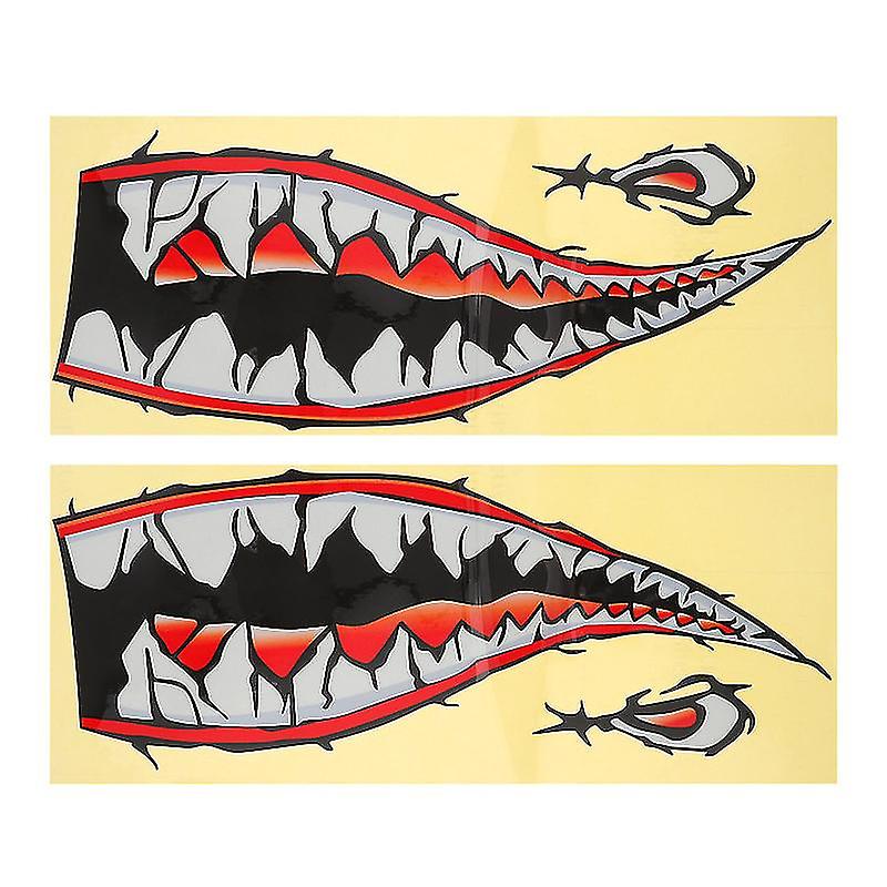 2pcs Shark Mouth Sticker
