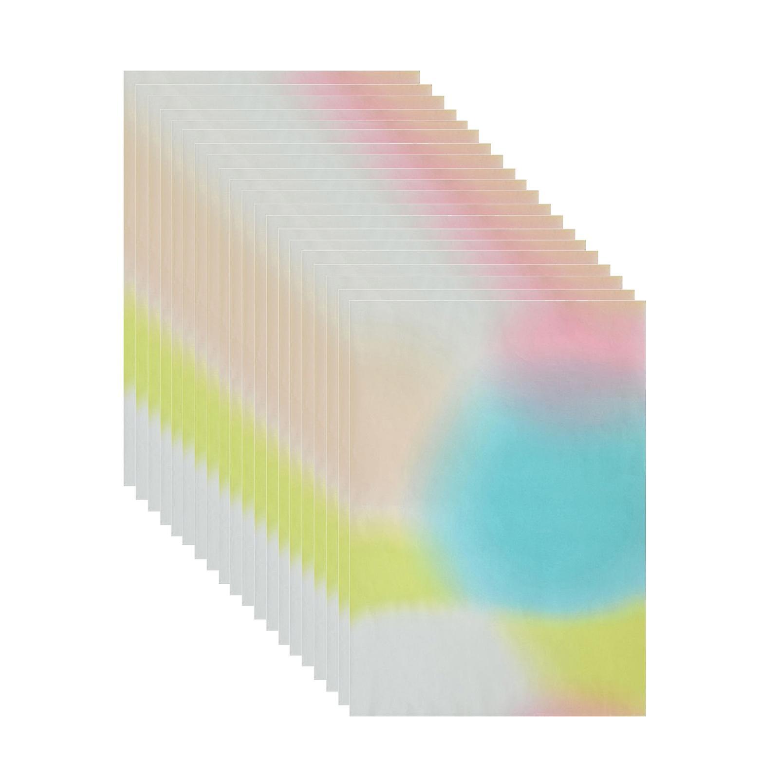 20x Flower Bouquet Wrapping Paper Colorful for Holiday Party Valentine's Day Style A