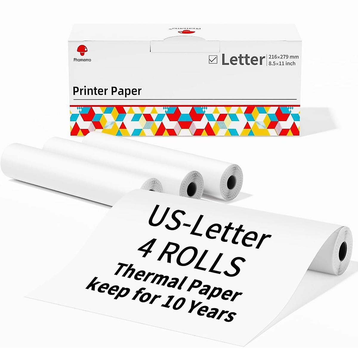 Writing Quick-drying Thermal Paper Phomemo 4rolls /Box Letter