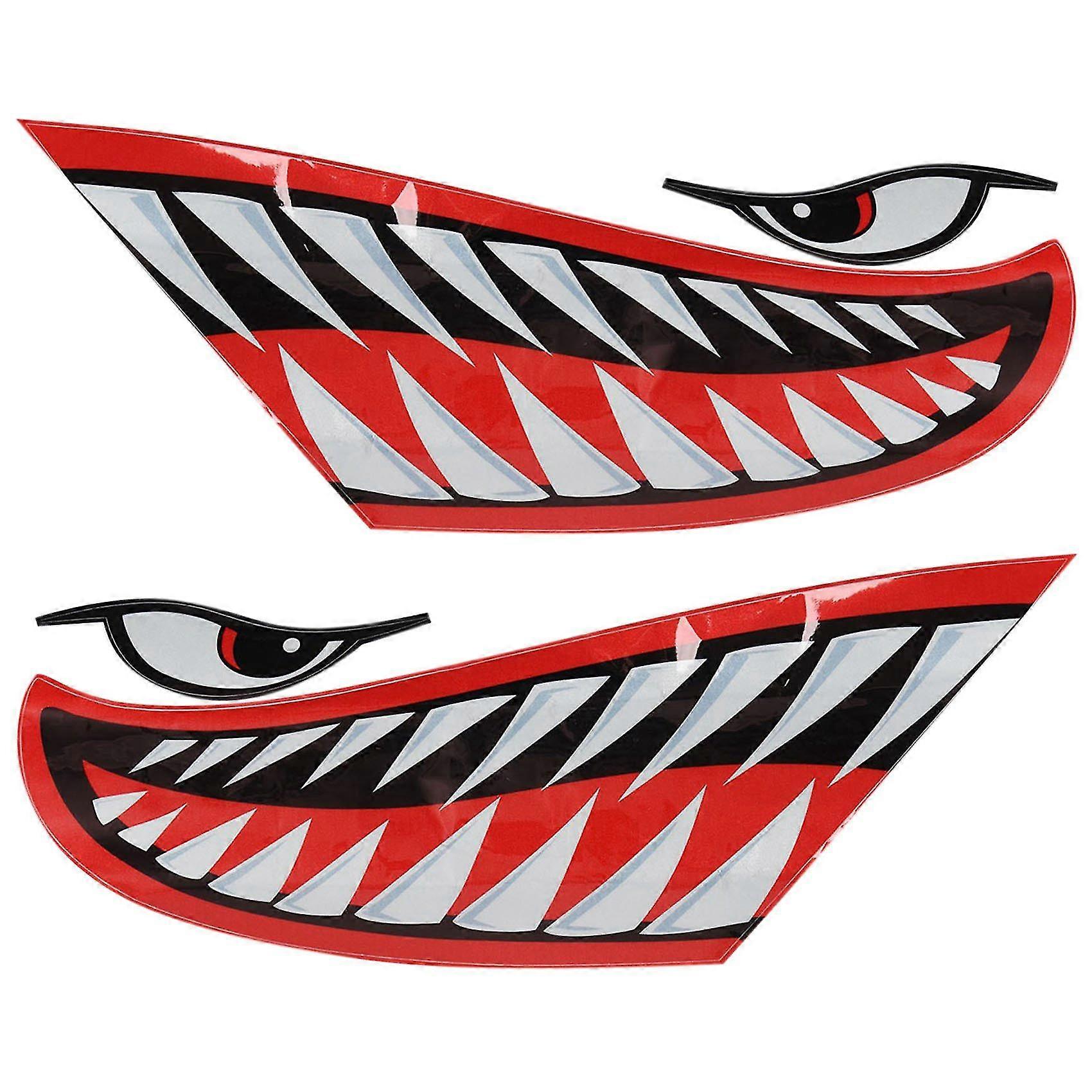 2 قطع ماء كاياك ملصق DIY الأسنان الفم ملصقات قارب سيارة شاحنة الملحقات