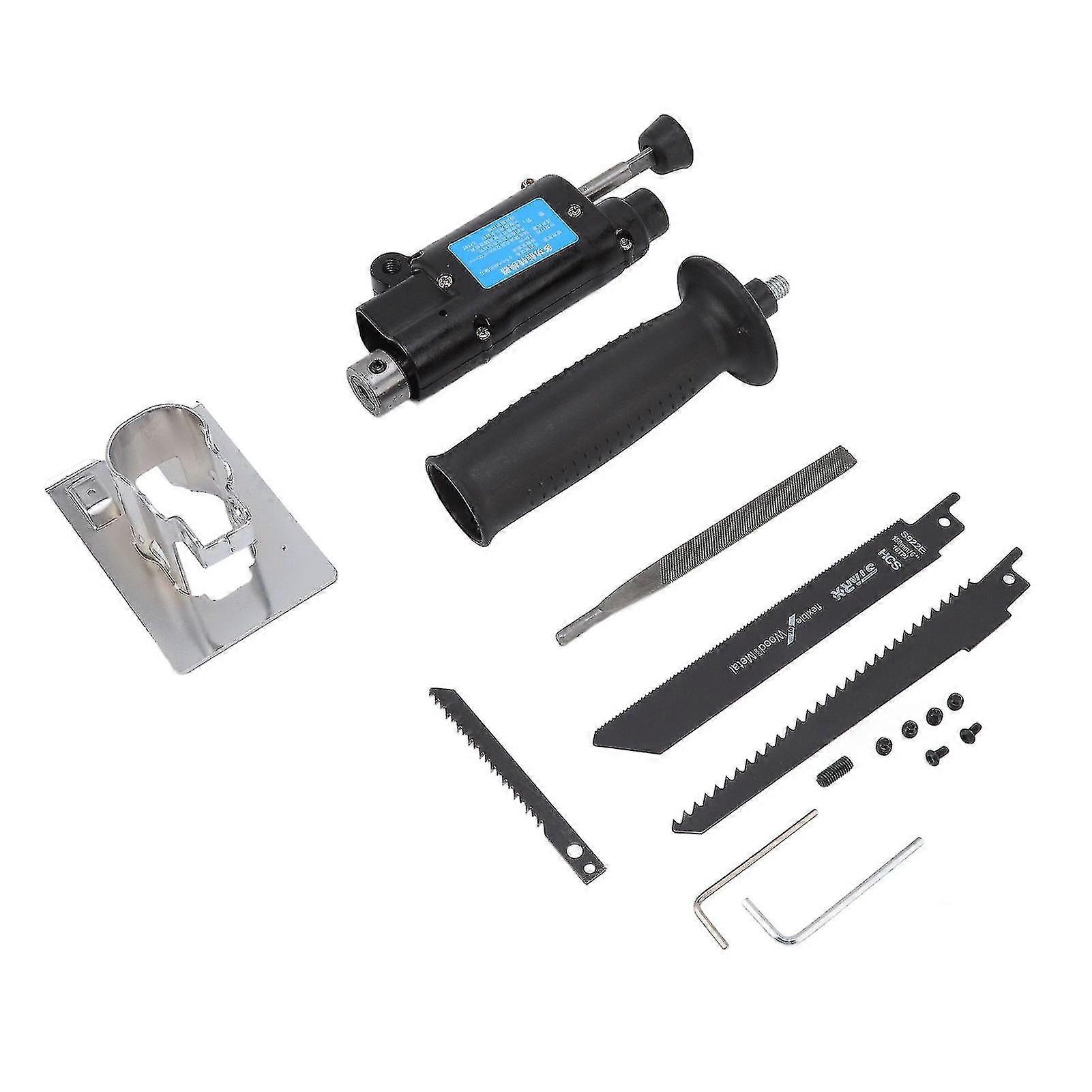 Portable Electric Reciprocating Saw with Lock Button - Handheld Drill Saw for Wood Cutting