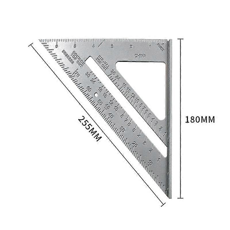 Square Layout Tool, Speed Square Layout Tool, Easy to Read Square Triangle Layout Tool, Triangular Ruler, Protractor, Layout Ruler