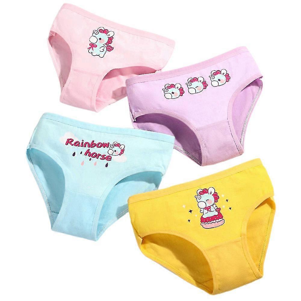 Enfants Filles Dessin animé Slip imprimé Pantalons Sous-vêtements Confort Shorts École Knickers