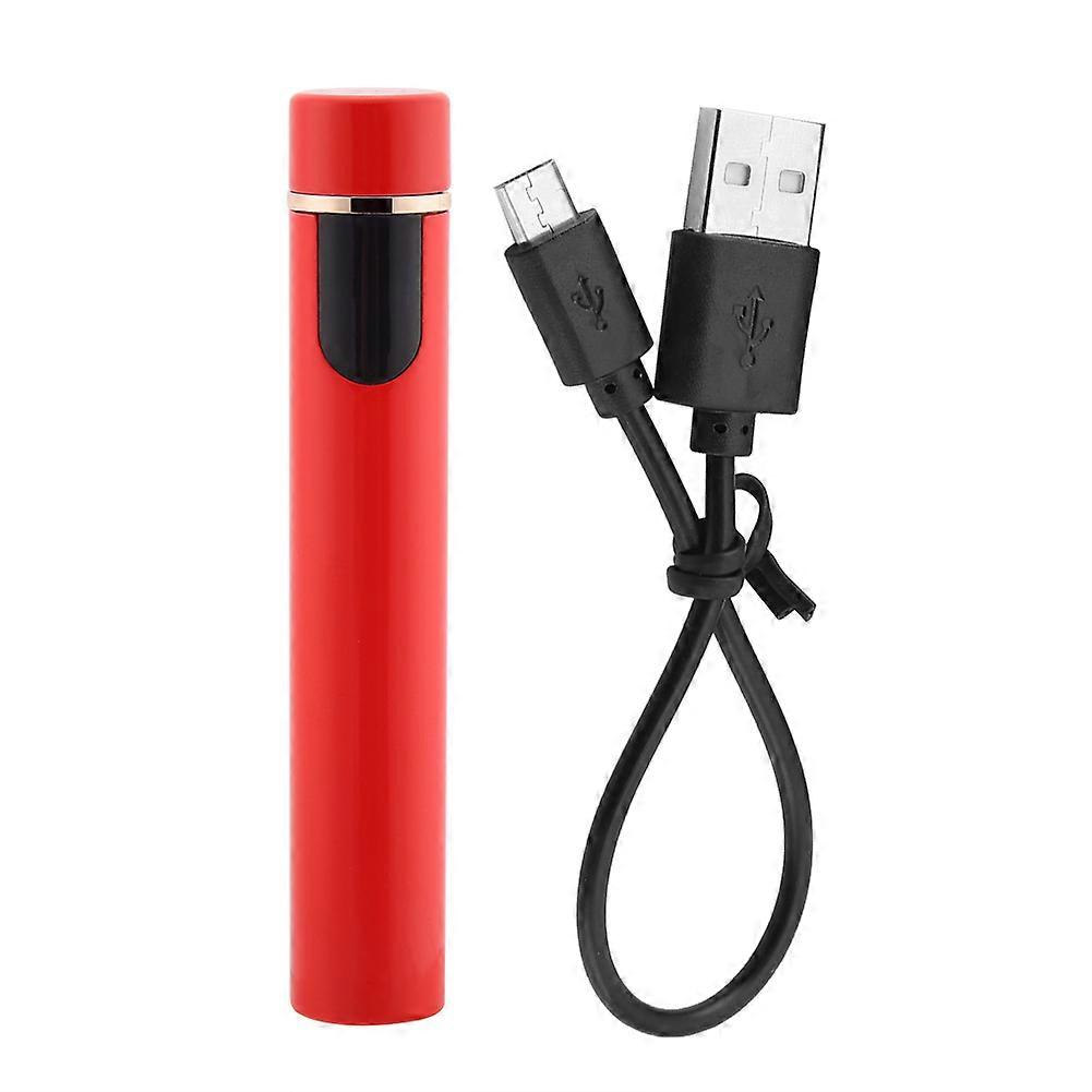 USB Rechargeable Touch Sensor Electric Windproof Mini Cigarette Lighter (Red)