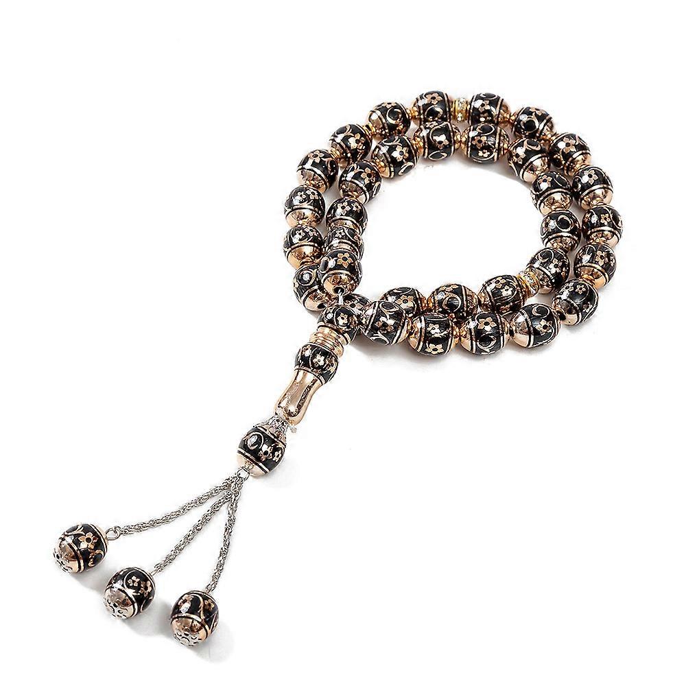 النمط الإسلامي 33 حبة صلى حبات حج حبات مسبحة صلاة سلسلة يد