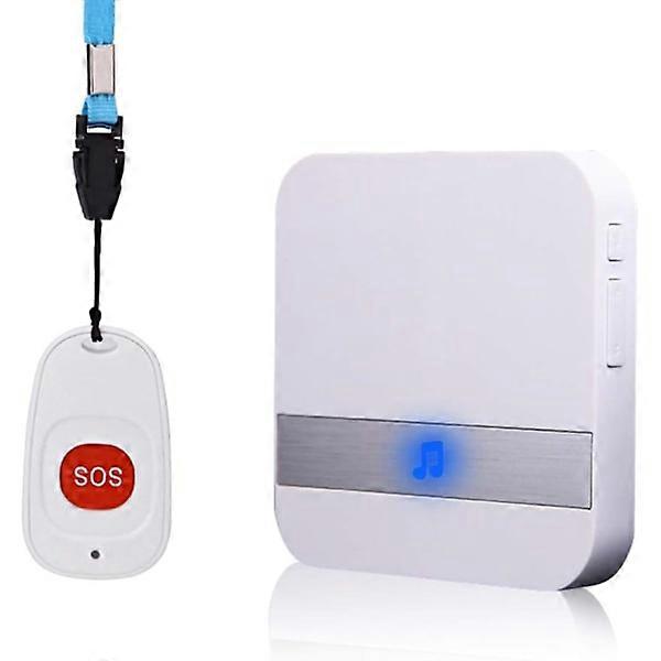 Wireless Home Alert System, Personal Emergency Alarm for Elderly with Plug Version and Call Button