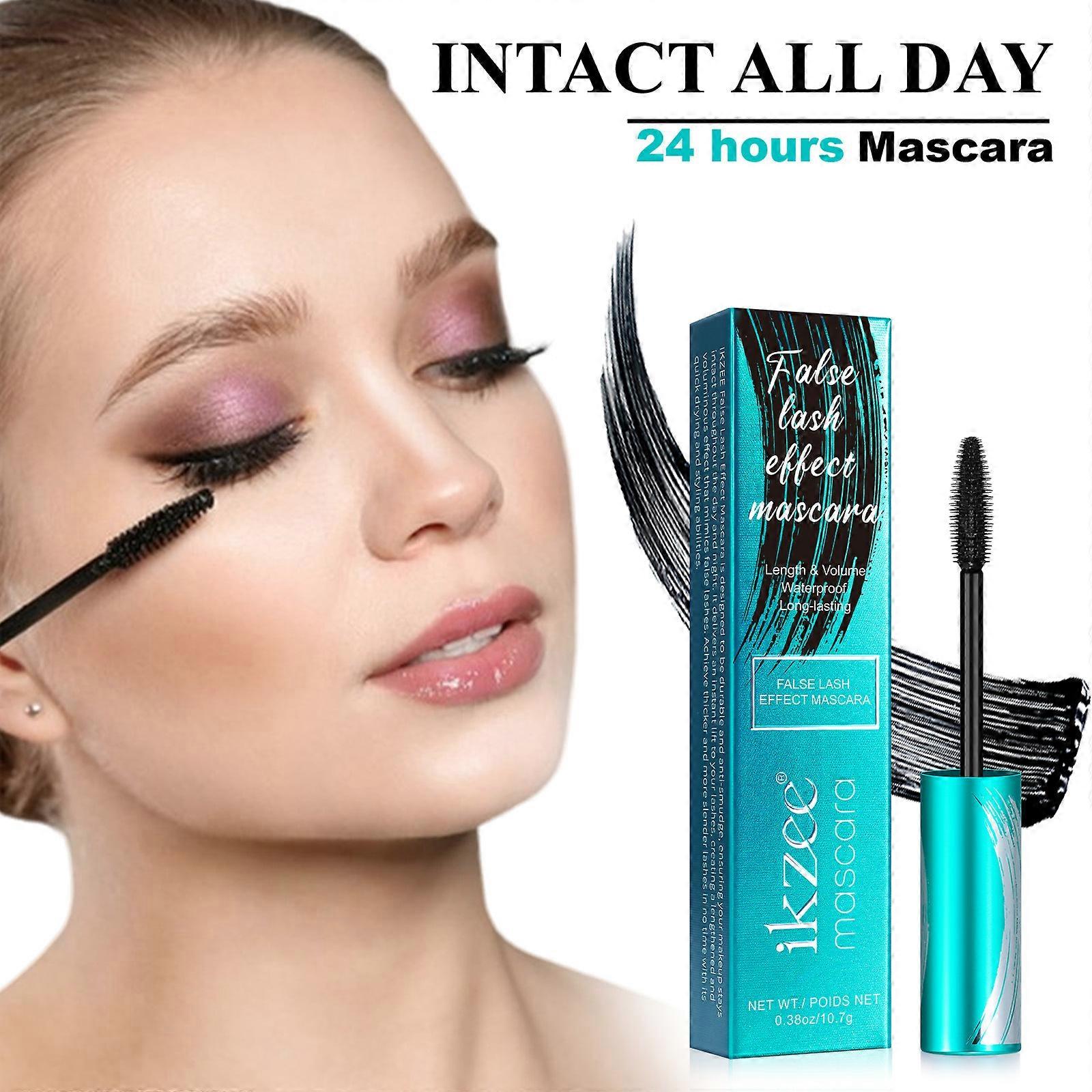 Waterproof and non-smudding mascara, long-lasting natural curling mascara, make your eyelashes look longer and thicker, waterproof and sweatproof masc