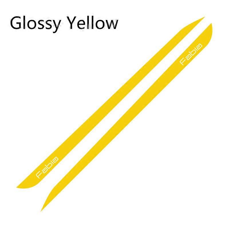Car Side Stripes Sticker Auto Vinyl Wrap DIY Decoration Decals For Skoda Fabia Automobiles Styling Sports Tuning Car Accessories Vehicle Decor Accesso