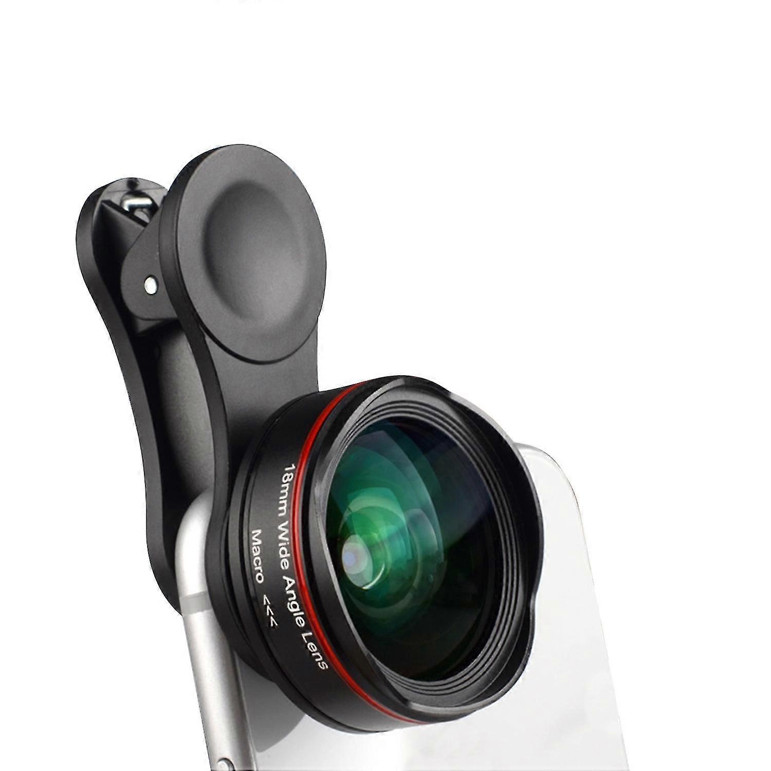 5k Ultra Hd Smartphone Camera Lens 18mm 128 Wide-angle 15x Macro Phone Lens Distortionless With Uni
