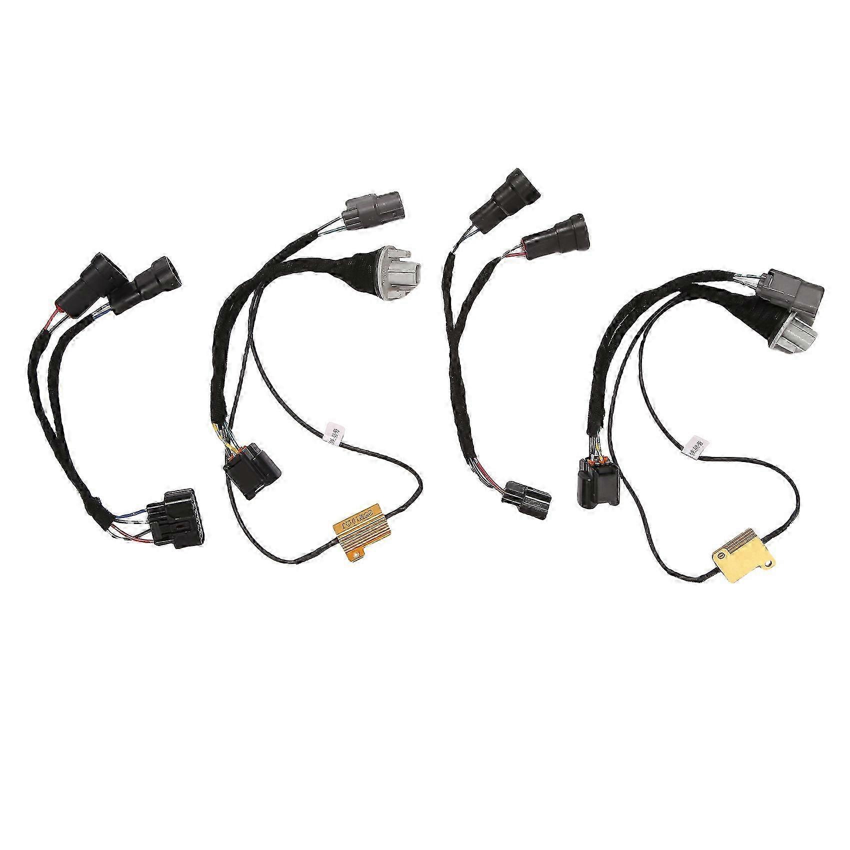 1 Pair for 2016 2017 Accord From Halogen to LED Headlight Adapter Wire Harness Lamp Upgrade Modified Wiring