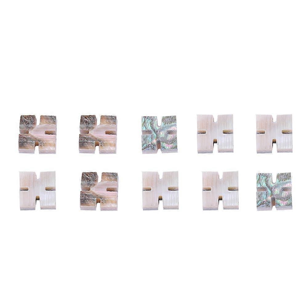 10pcs Carré Incrustation Set Fretboard Points DIY pour Guitare Basse Ukulélé Banjo Mandoline