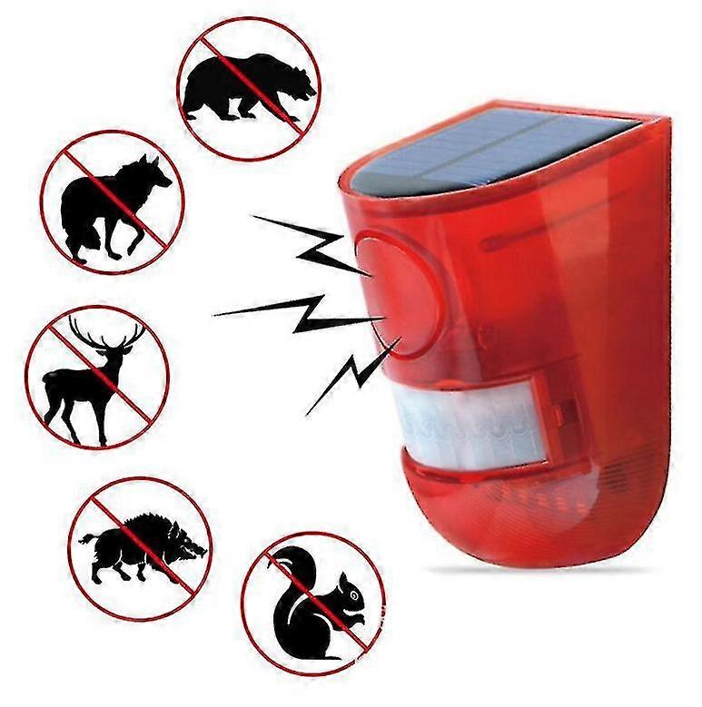 Venalisa Solar Infrared Sensor Alarm Animal Repellent Motion Sensor Security Light