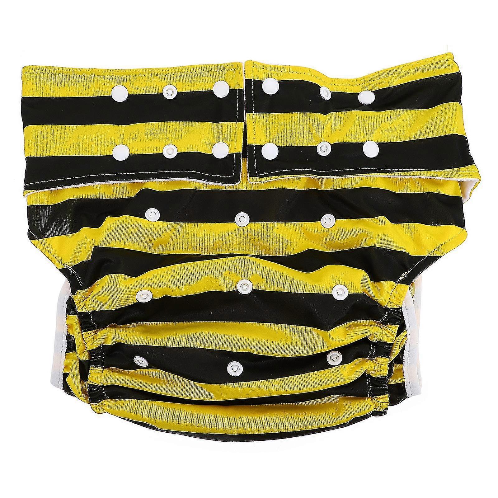 1pc Old People Leakproof Diaper Exquisite Printed Adult Reusable Cloth Diaper