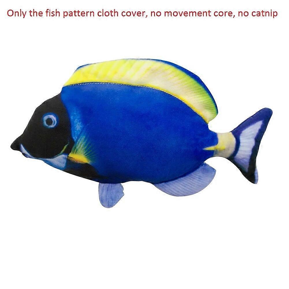 Cat Toys Flopping Fish Moving Cat Kicker Wiggle Fish Catnip Toys Motion Kitten Toy Plush Interactive Cat Exercise Toys 30cm Gift