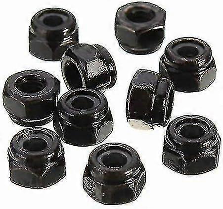 10pcs Carbon Steel Self-locking Hex Nut Nylon Insert Nut M8
