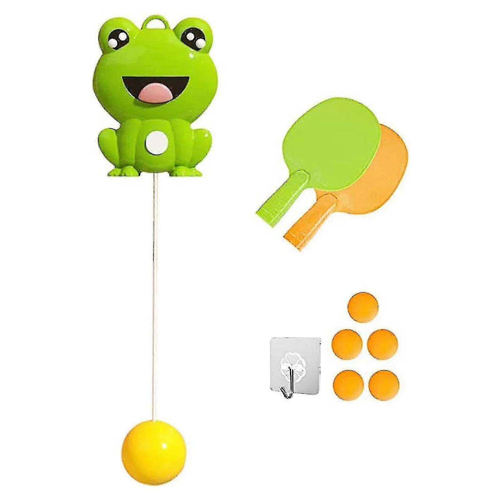 Indoor Hanging Table Tennis Er With Racket And Ball Portable Exerciser Game