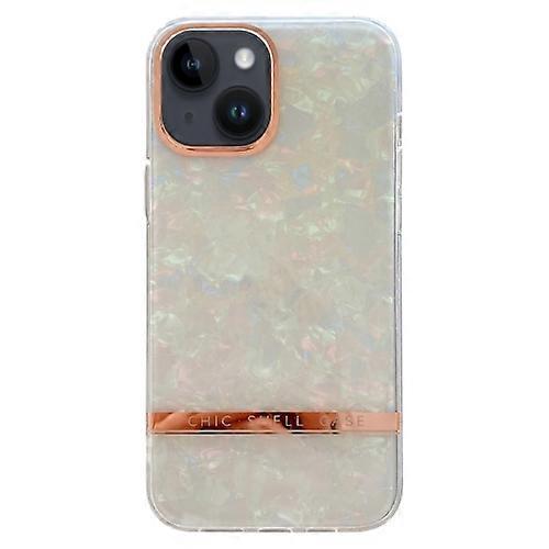 For iPhone 15 Electroplating Shell Texture TPU Mobile Phone Case