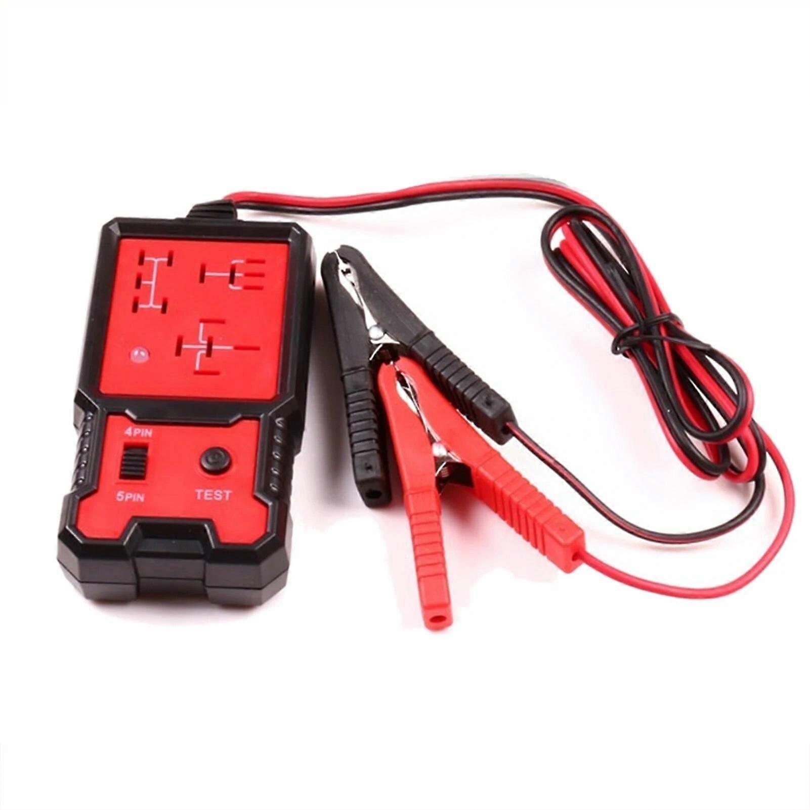 Automotive Relay Tester Car Relays Detector Automobile Relay Detector Fault Analyzer 12V 24V 4-Pin 5-Pin Car Relays Detector