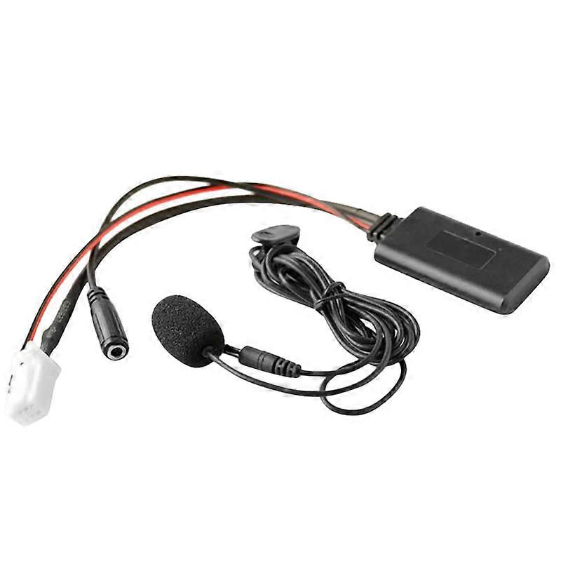 Car Bluetooth 5.0 Aux Input Audio Cable Microphone Handsfree Adapter 8Pin Plug for Sylphy Tiida Gen