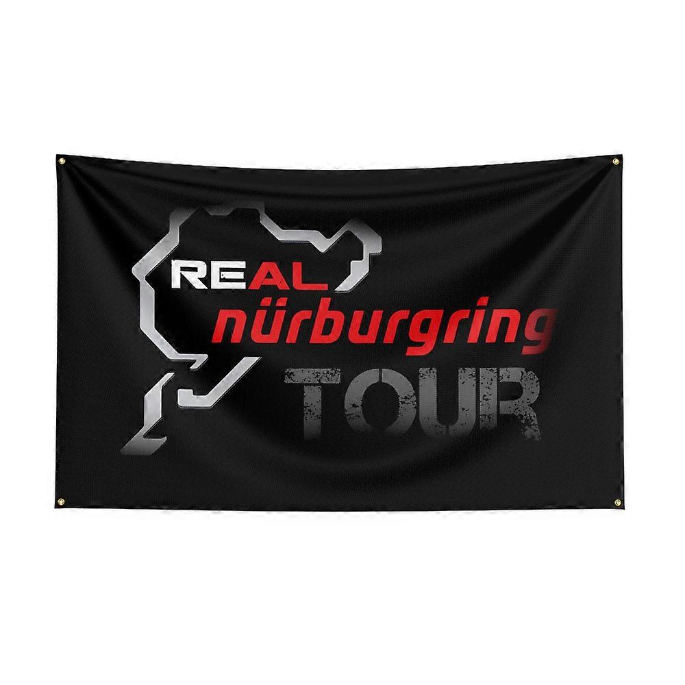 3x5 fot nürburgring flagga polyester tryckta bilflaggor för dekor