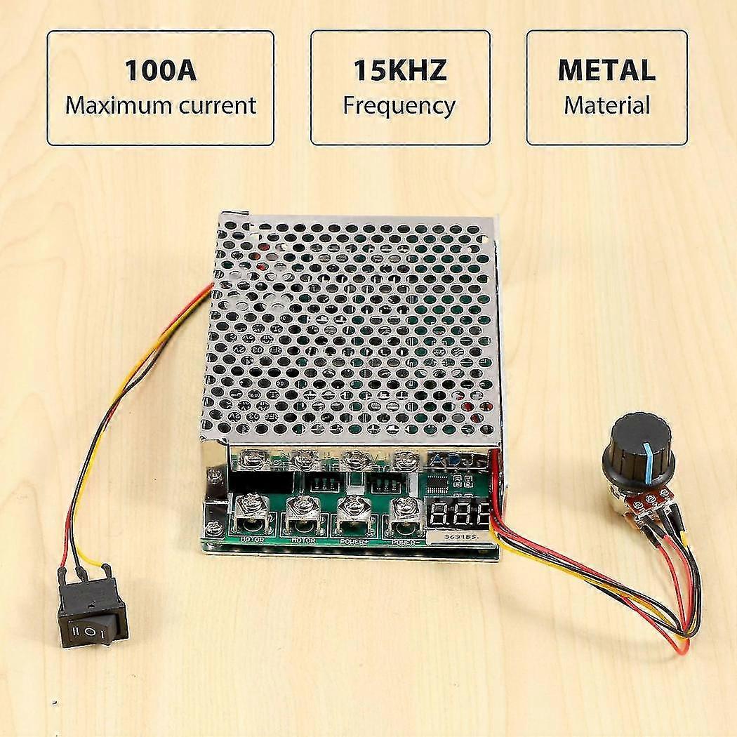 Dc 10-55v 100a 3000w Motor Speed Controller Reversible Pwm Control Forward And Reverse Controller