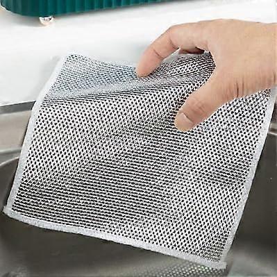 10PC Ny Multifunktionell Non-Scratch Wire Disktrasa, Multipurpose Wire Disktrasor, Microfiber Dish Trasor