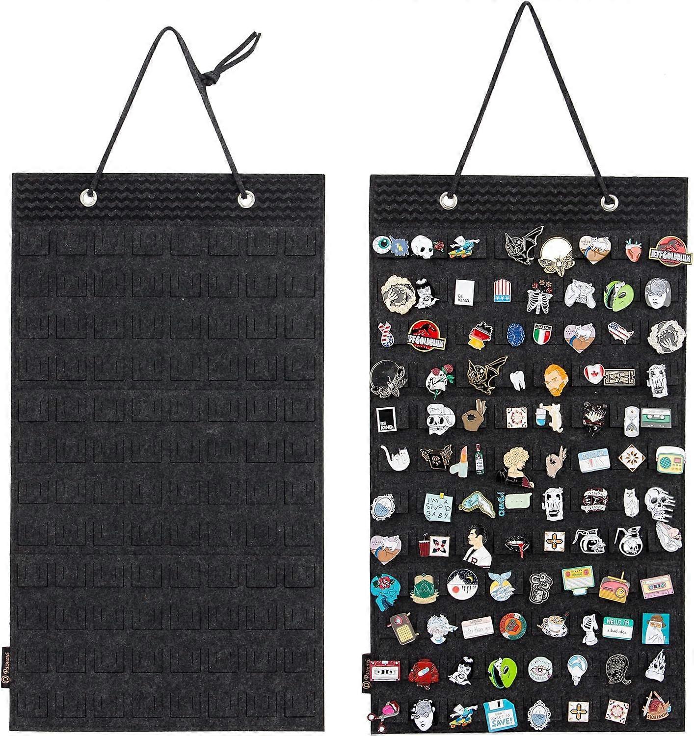 Hanging Brooch Pin Organizer, Display Pins Storage Case, Brooch Collection Storage Holder, Holds Up to 96 Pins.(Not Include Any Accessories) (S-96 Sl