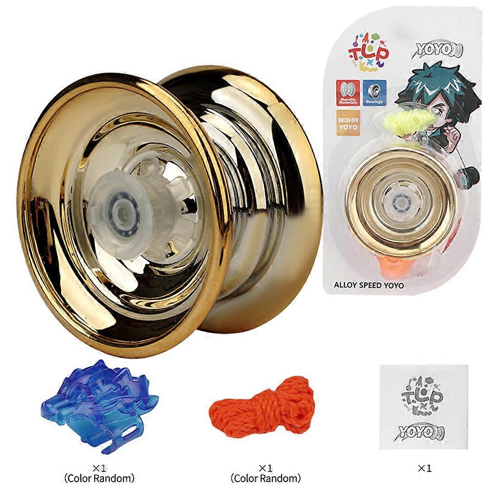 Yo-Yos Ball Alloy Speed Yoyo With Ring and Rope for Kids Beginner Gifts