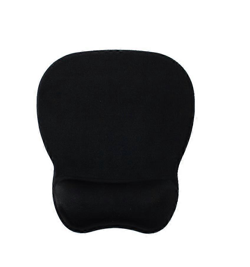Ergonomic Mouse Pad with Gel Pad - Black, Non-Slip Silicone Base, 2.3mm