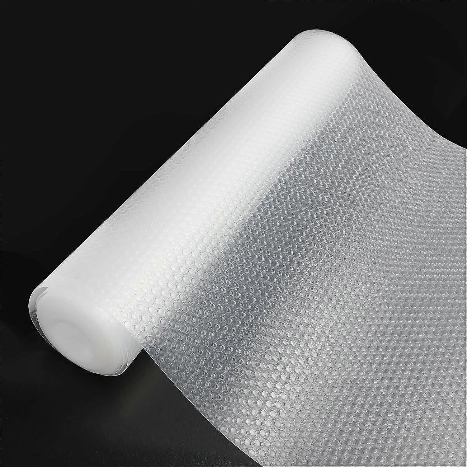 30x150cm Anti-Slip Drawer Bottom Mat Non-Adhesive, Kitchen Fridge Mat Antibacterial and Washable Transparent, DIY Non-Slip Drawer Bottom Mat, EVA Plas