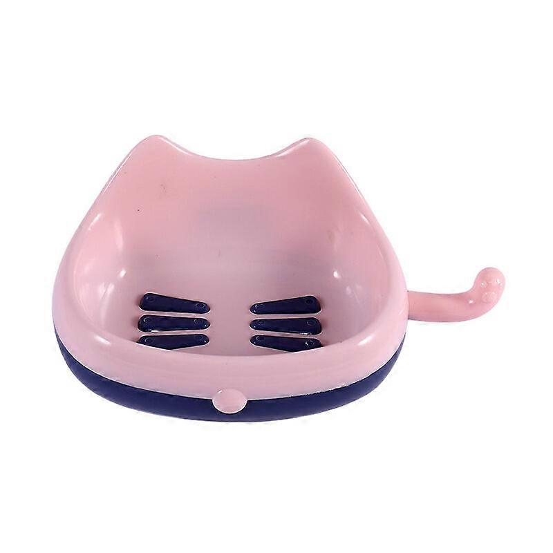 household bathroom soap box without drilling, soap maker (pink-blue)