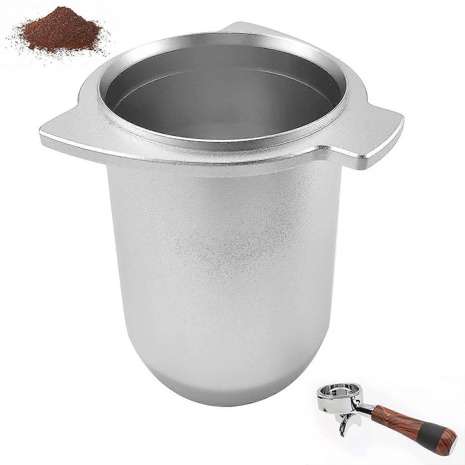 54mm Coffee Dosing Cup Accessrioes Aluminum Metal,Silver