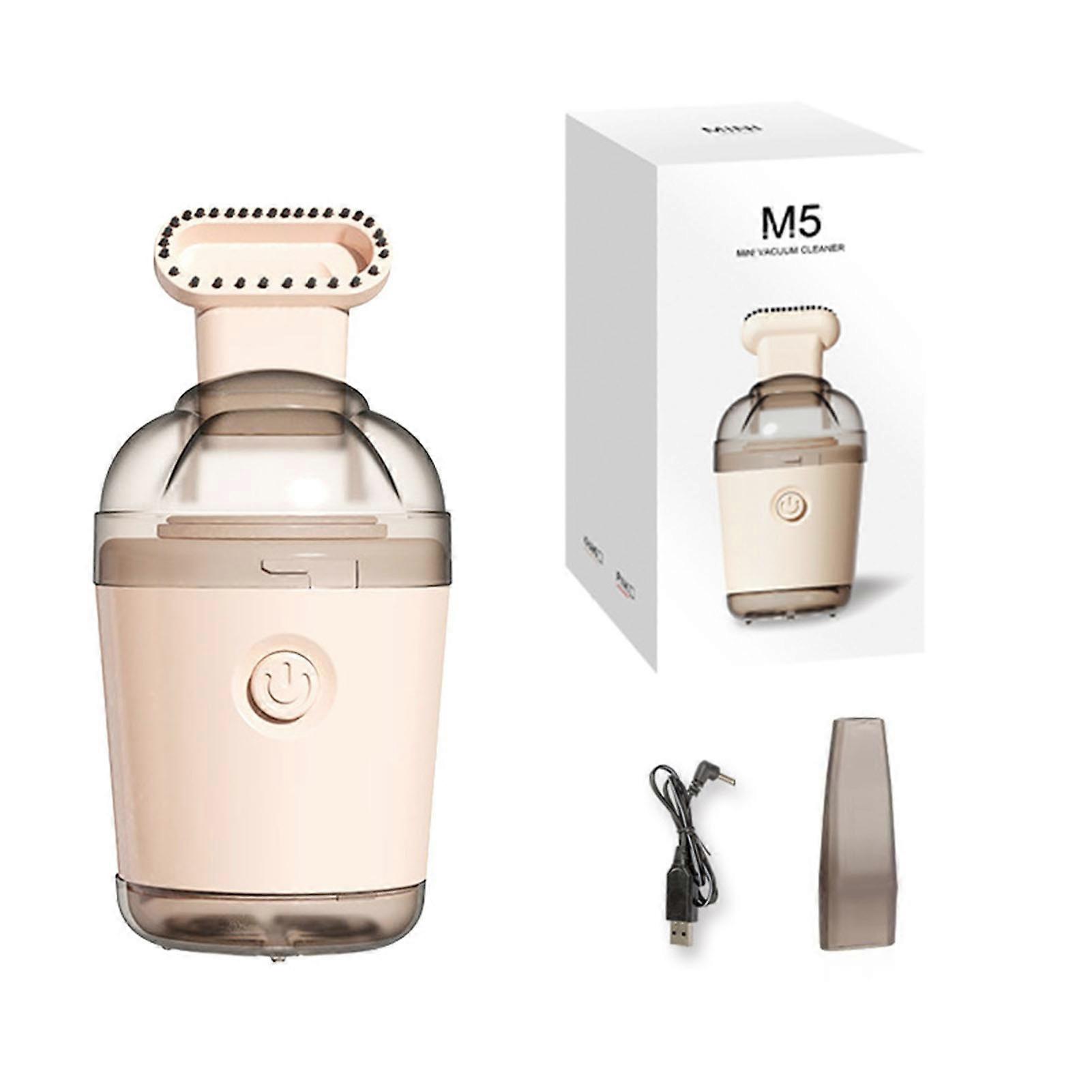 Mini Vacuum Cleaner USB Charging Low Noise Super Suction Wireless 360 Degree Cleaning Dusting Sensitive Button Dust Scraps Crumb Absorption Vacuum Cle