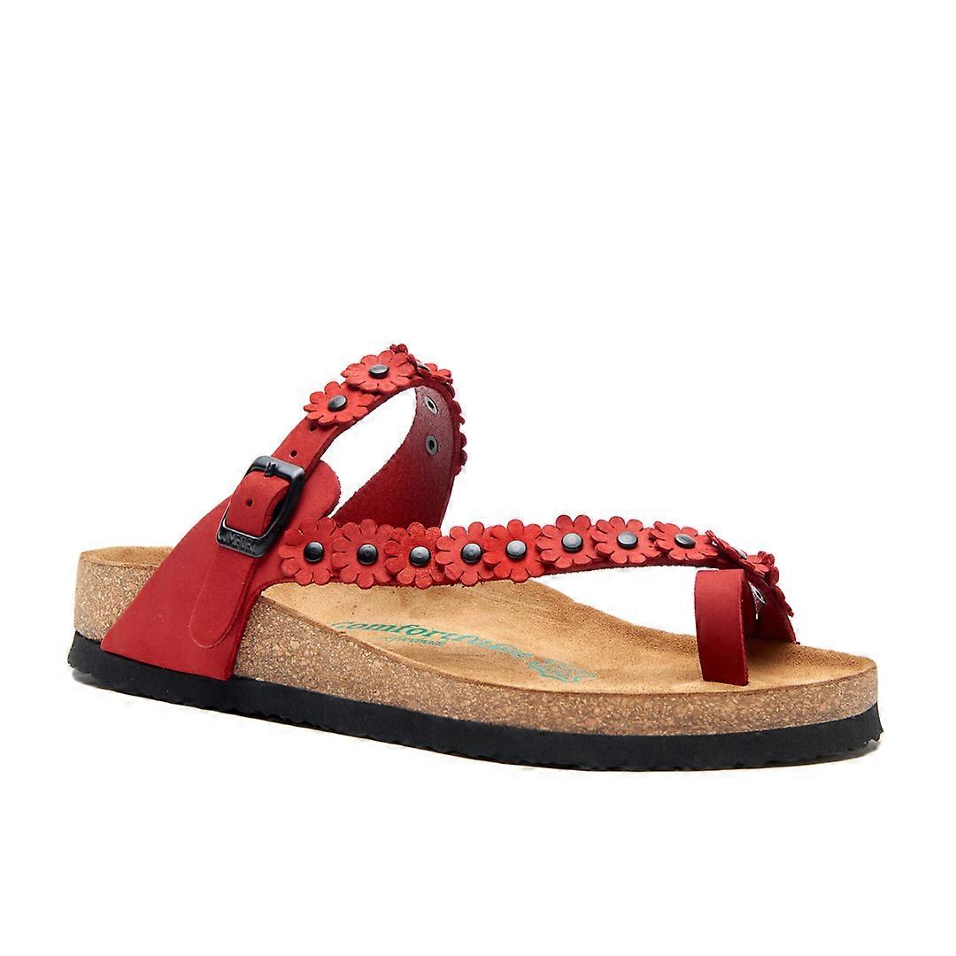 Women's Leather Sandals With Anatomically Shaped