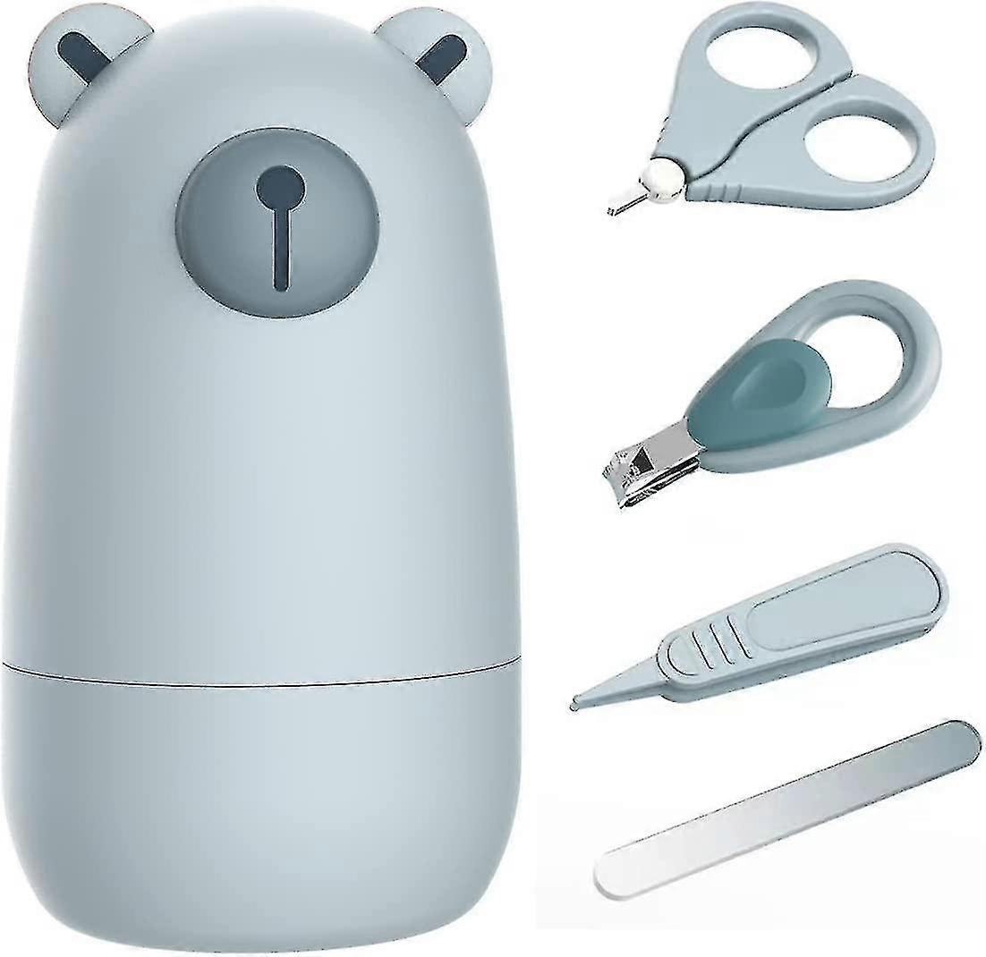 Baby Nail Clippers Set With Cute Case, Infant Fingernail And Toenail File Kit For Newborn Manicure A