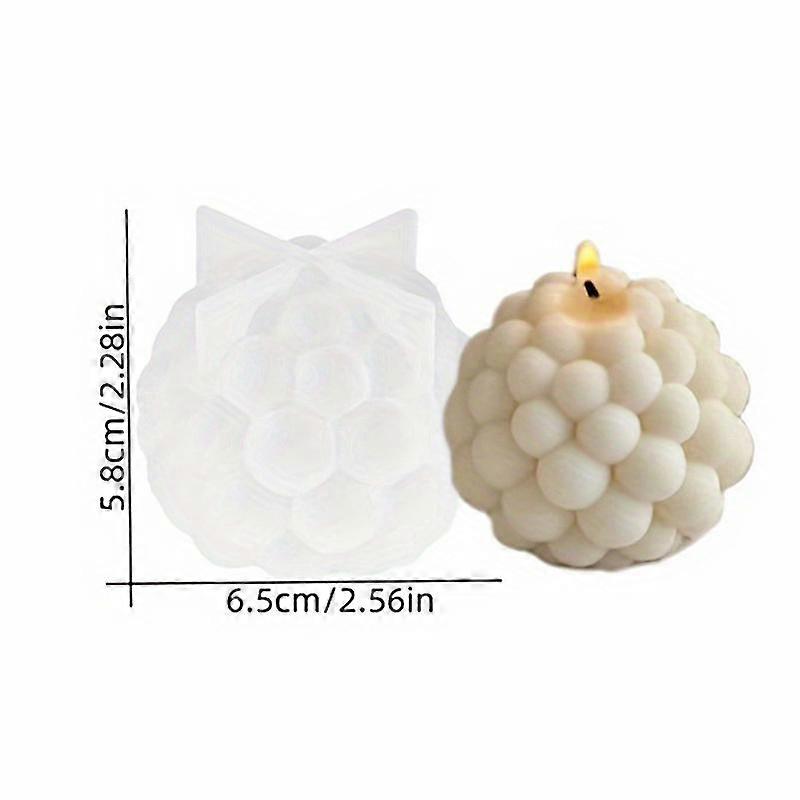 3D Bubble Candle Molds Ball Shape Mould Cylindrical Bead Candles Mold