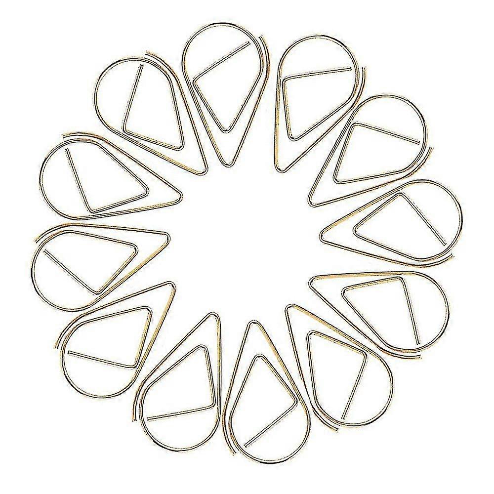 100pcs Paper Clips , Durable & Rust Resistant Paper Clips,gold