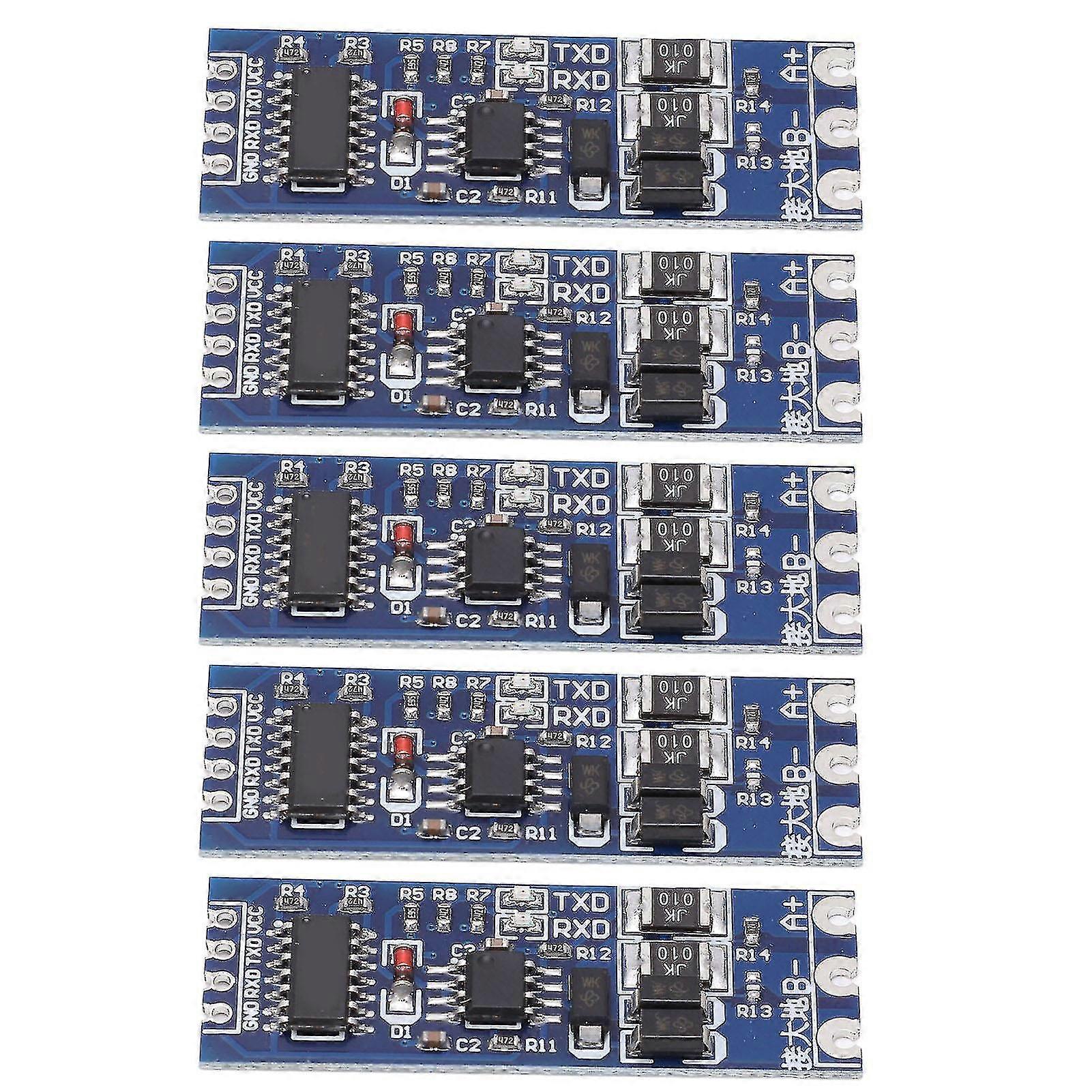 RS485 Omvandlarmodul - 5 st, TTL till RS485, anti-interferens, åskskydd