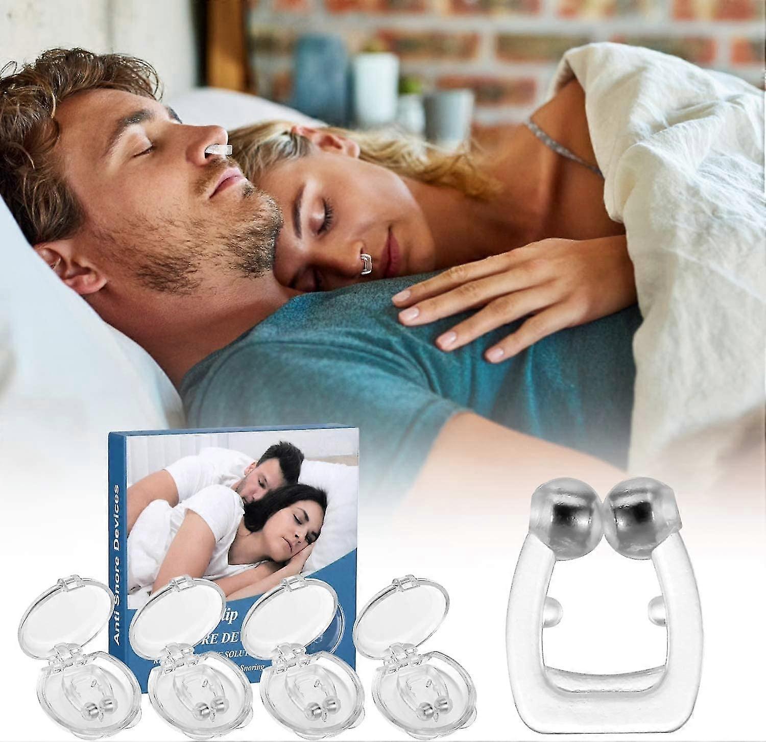 4 pinzas nasales antirronquidos