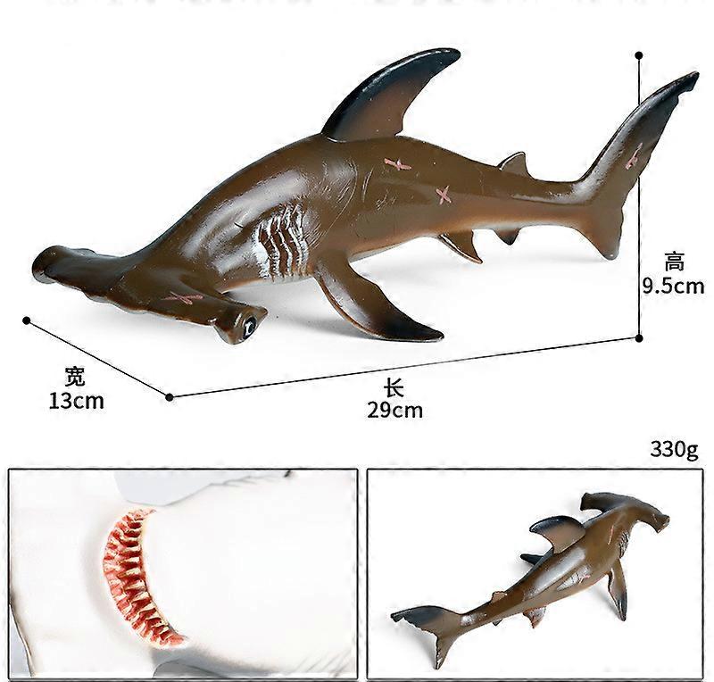 大きなシュモクザメフィギュア海の生物動物ジンベイザメモデルコレクション認知教育玩具子供向けギフト家の装飾