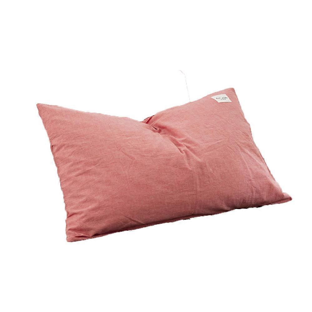 Simple style washed cotton pillowcase-solid color pillowcase