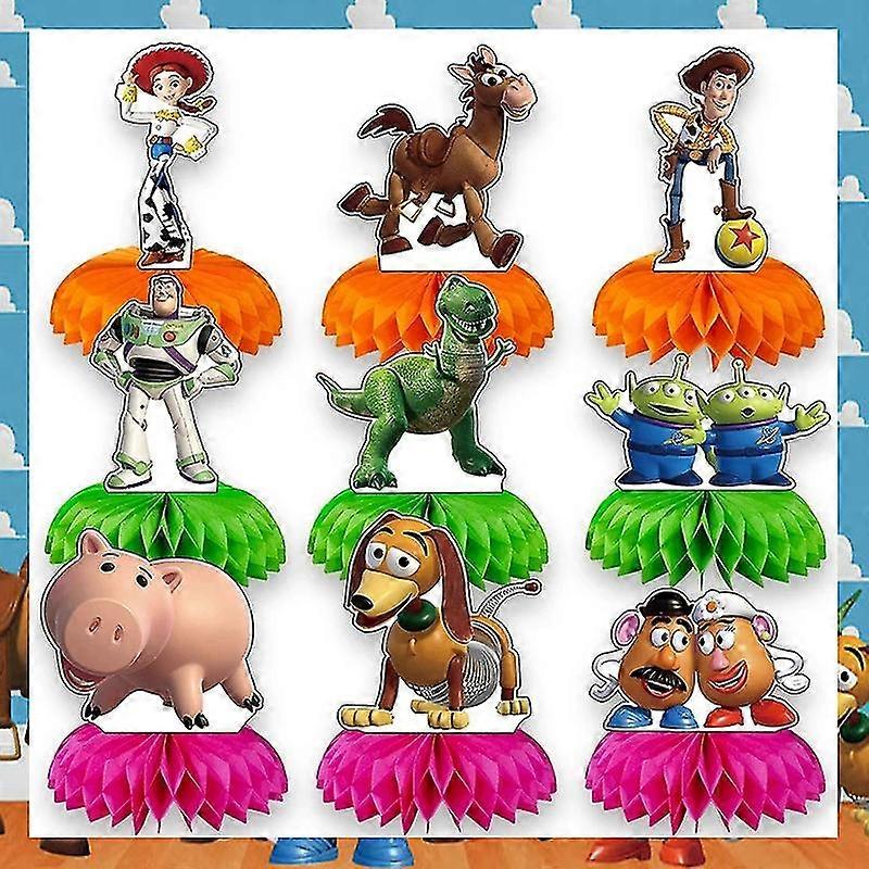 Blue Sky White Clouds Theme Party Supplies  Cartoon Toy Story Disposable Tableware Cup For Kids Boys Birthday Party Decorations