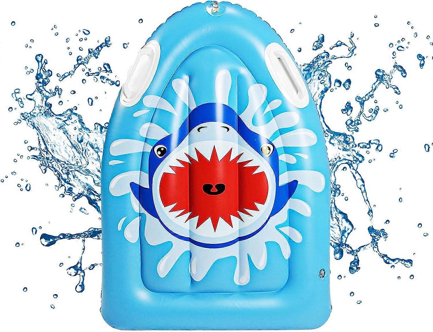 Kids Inflatable Surfboard: Swim Board Inflatable Bodyboard with Handles Portable Surfboards Air Float Surfboard Soft Bodyboards Applicable To Differen