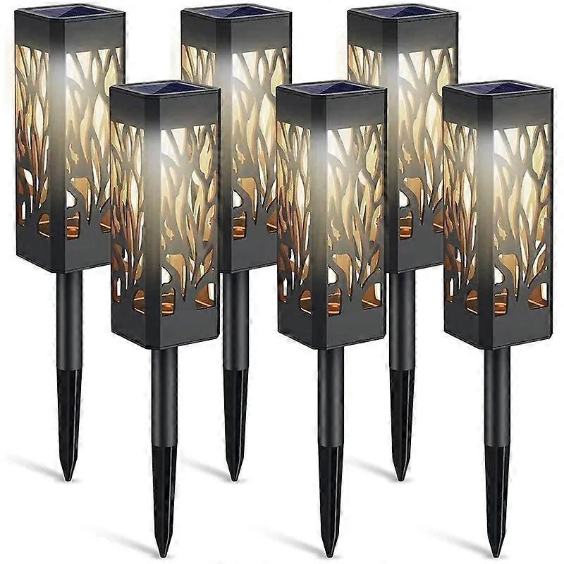 Skeletonized square solar lawn light