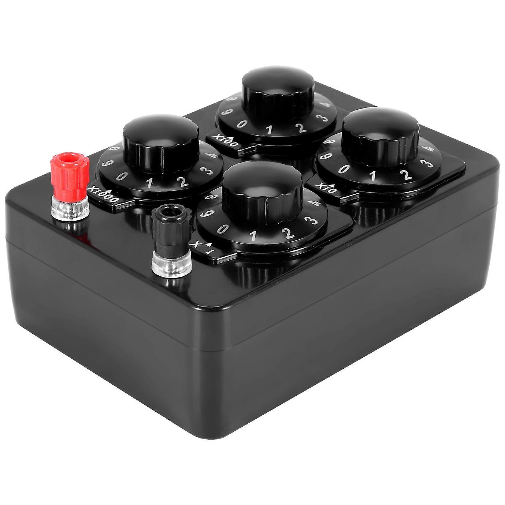 0-9999 Ohm Simple Resistance Box Precision Variable Decade Resistor Instrumento de ensino de marcha