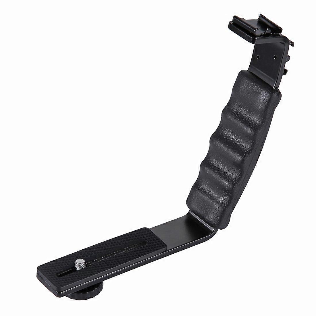 L-Shape Bracket Handheld Grip Holder for Video Light Flash, DSLR Camera