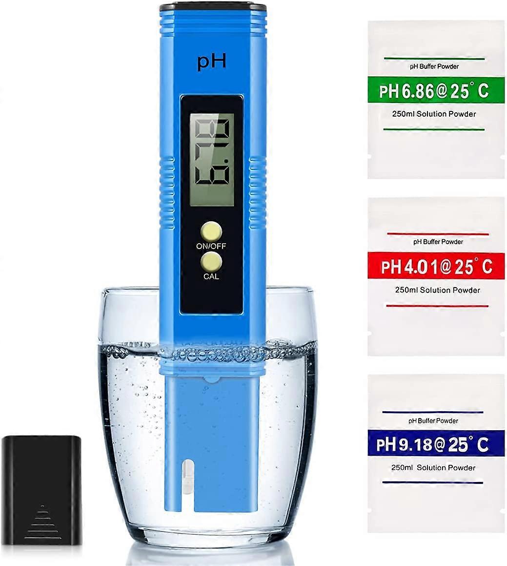 Digital PH Meter, PH Tester for Water, PH Meter 0.01PH High-Precision Water Quality Tester with ATC, 0-14PH Measurement Range