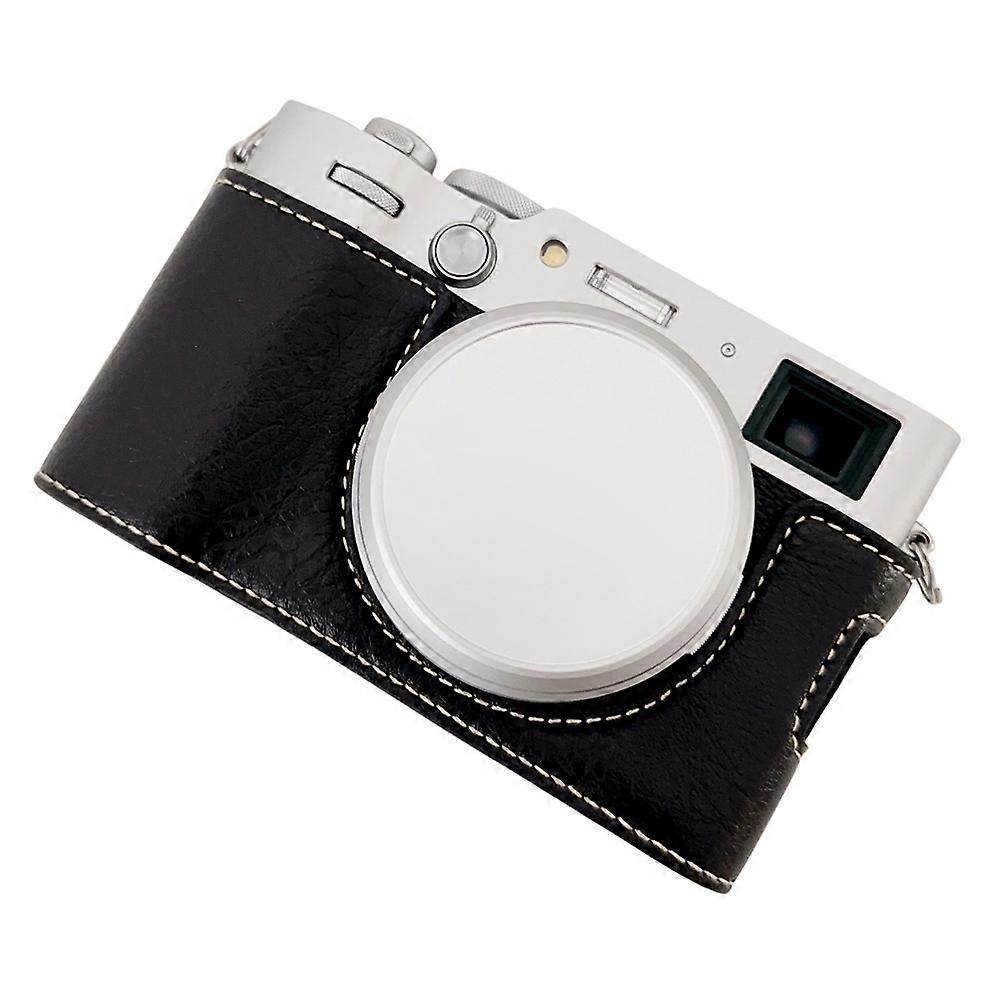 Για Fujifilm X100VI Buffalo υφή τσάντα φωτογραφικών μηχανών κάτω περίπτωση εύκολο να αντικαταστήσει την μπαταρία