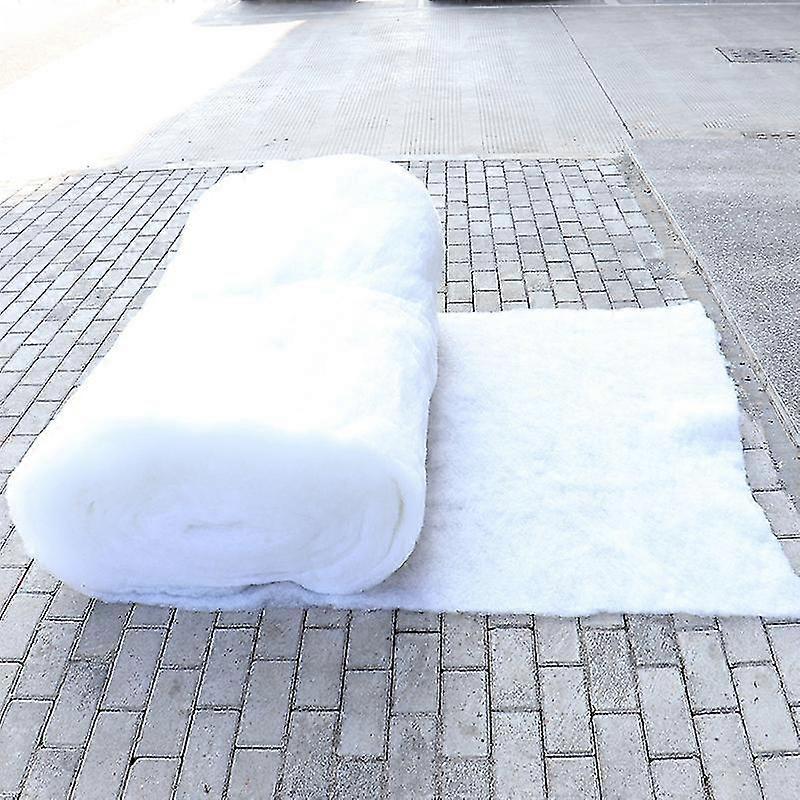 Følelsesløs julesnetæppe sæt kunstige snetæpper til julelandsbyindretning (1 meter lang * 1,5 meter bred)