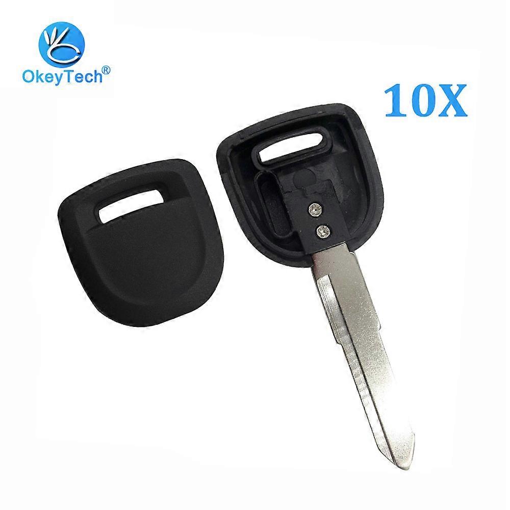OkeyTech 10pcs/lot For Mazda Transponder Key Shell Uncut Blade Auto Car Key Cover Case Fob No Chip for M3 M6 Escape Edge Lincon